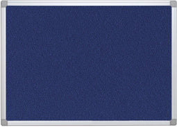 Q-CONNECT textile board with aluminum frame 60 x 45 cm blue