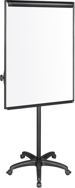 Q-CONNECT flipchart, magnetic, 5 wheels, black