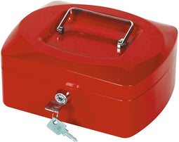 Q-CONNECT cash case, 205 x 160 x 85 mm, red