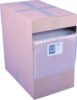 Q-CONNECT bubble film in dispenser box 28.5 cm x 50 meters transparent