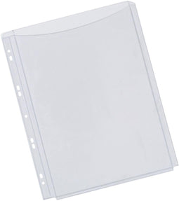 Q-CONNECT perforated show bag A4 11-hole perforation PP transparent pack of 5 pieces