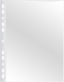 Q-CONNECT perforated show bag A4 11-hole perforation crystal clear 80 micron pack of 50 pieces