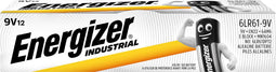 Energizer Industrial alkaline batterij 9V/6LR61/522, 12 stuks