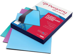 Pergamy covers ft A4, 250 micron, glossy, pack of 100, trendy green