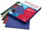 Pergamy folders leather look ft A4, 250 micron, pack of 100 pieces, blue
