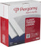 Pergamy thermal covers, 50 x 12 mm, 30 x 15 mm and 20 x 18 mm, pack of 100 pieces, white