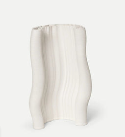 Ferm Living - Moire - Vase - Stoneware - Off-white