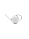 Stylish metal watering can for indoor use.