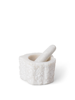 Ferm Living Petra Mortar Quartz Mortar White