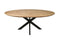 Zurich dining table - 180x100x76 - Natural/black - Swiss edge - Acacia wood/metal