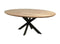 Zurich dining table - 180x100x76 - Natural/black - Swiss edge - Acacia wood/metal
