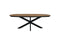 Coffee table Fishbone - 120x60x43 - Natural/black - Oak/metal