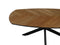 Coffee table Fishbone - 120x60x43 - Natural/black - Oak/metal