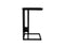 Side table Verona - 30x38x65 - Black - Mango wood/iron