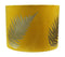 Round lampshade with print - 42x42x32 - Mustard yellow/gold - Velvet
