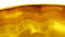 Round lampshade with print - 42x42x32 - Mustard yellow/gold - Velvet