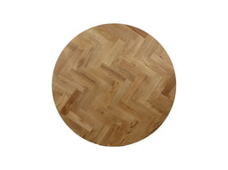 Round table top Fishbone - ø120x4 - Natural - Oak