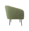 Armchair - 77x68x83 - Green/black - Teddy/bouclé/metal