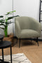 Armchair - 77x68x83 - Green/black - Teddy/bouclé/metal