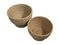 Decorative baskets - 24x18/ø20x15 - Natural - Rattan - set of 2