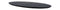 Oval table top - 120x70x3.8 - Black - Acacia wood