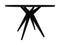 Round dining table - ø120x76 - black - Mango wood/metal