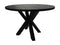 Round dining table - ø120x76 - black - Mango wood/metal