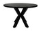 Round dining table - ø120x76 - black - Mango wood/metal