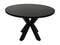 Round dining table - ø120x76 - black - Mango wood/metal
