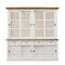 Sideboard Provence - 220x50x220 - White/natural - Pine/glass