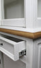 Sideboard Provence - 220x50x220 - White/natural - Pine/glass