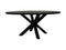 Oval dining table - 220x110x76 - Black - Mango wood/metal