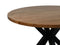Round dining table - ø130x76 - Natural/black - Acacia/metal