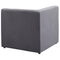 Beliani LEMVIG - Corner sofa with ottoman - Gray - Left sided - 250 cm - Corduroy