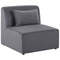 Beliani LEMVIG - Corner sofa with ottoman - Gray - Left sided - 250 cm - Corduroy