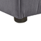 Beliani LEMVIG - Corner sofa with ottoman - Gray - Left side - 250 cm - Corduroy