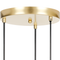 Beliani SHANNON - Hanging lamp - Gold - Metal
