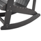 Beliani ADIRONDACK - Rocking chair - Dark gray - Artificial wood