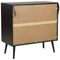 Beliani OPOCO - Chest of drawers - Black - Rattan