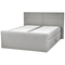 Beliani ARISTOCRAT - Box spring bed - Light gray - 180 x 200 cm - Polyester
