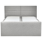 Beliani ARISTOCRAT - Box spring bed - Light gray - 180 x 200 cm - Polyester