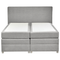 Beliani MINISTER - Box spring bed - Light gray - 180 x 200 cm - Polyester