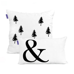 Happy Friday Ampersand Cushion cover 50x50 + 50x30 cm