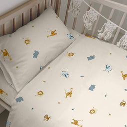 Happy Friday Animals Duvet cover set cot 2 pieces