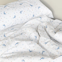 Happy Friday Duvet cover set 2 pieces Baby whale 180x220 cm (Single) Multicolor