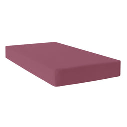 Happy Friday Fitted sheet Basic 90x200x32 cm (Single) Magenta