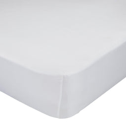 Happy Friday Basic Fitted sheet White