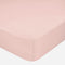 Happy Friday Fitted sheet Basic 90x200x32 cm (Single) Pale rose