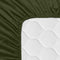 Happy Friday Basic Fitted sheet Olive green