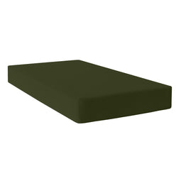 Happy Friday Basic Fitted sheet Olive green
